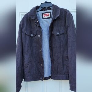 Levi's Men's Cotton Canvas Laydown Trucker Jacket Lm7rc669 Medium